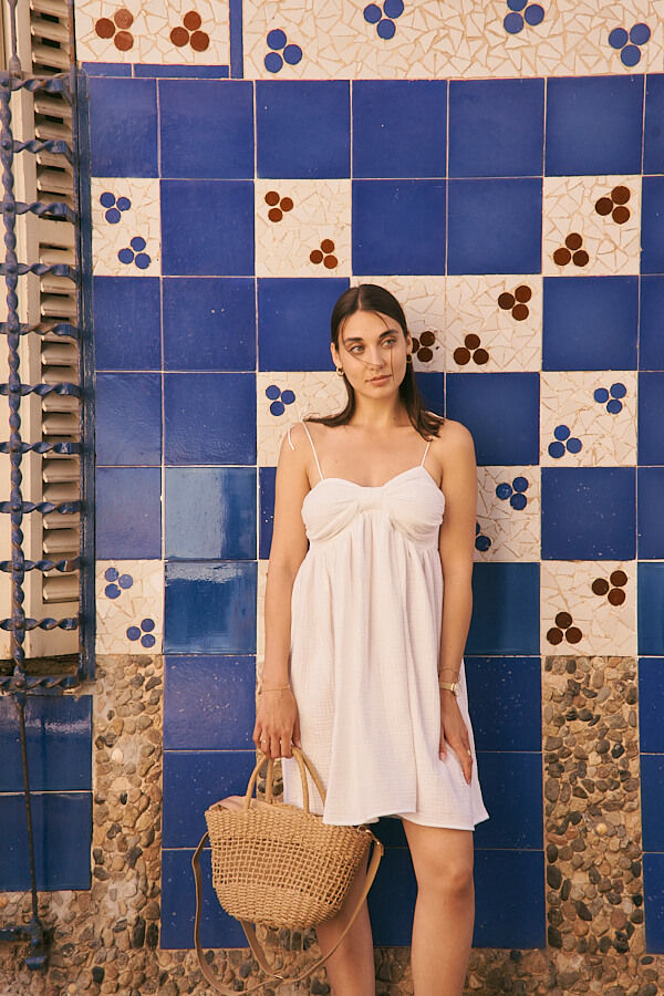 Thumbnail: Ellie Dress cotton summer dress with relaxed feminine silhouette, lightweight and airy