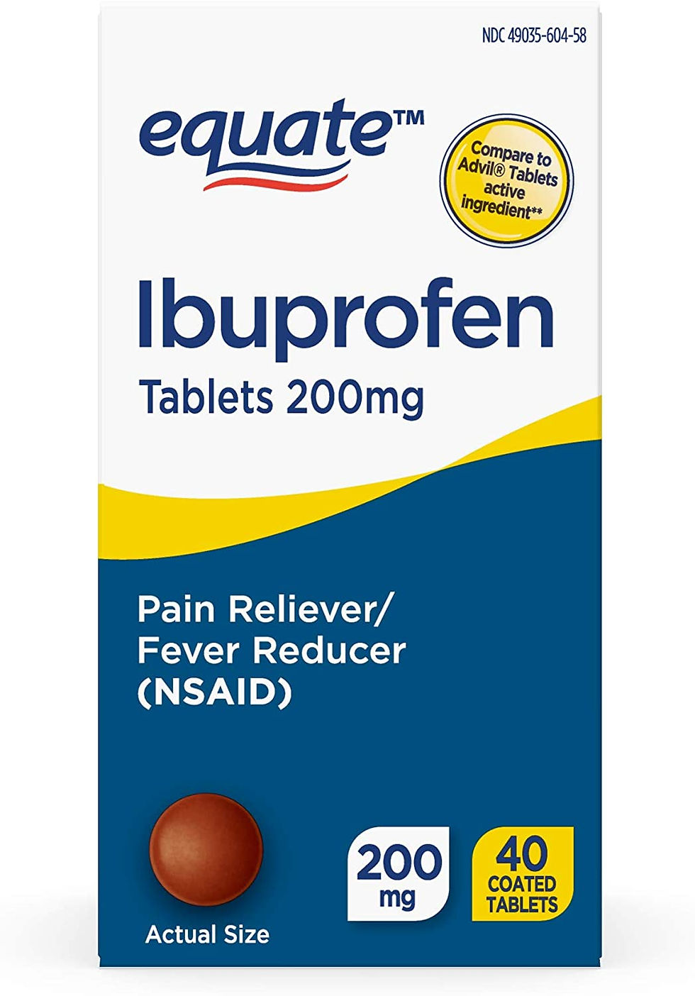 Equate Ibuprofeno 200mg 40 tabletas