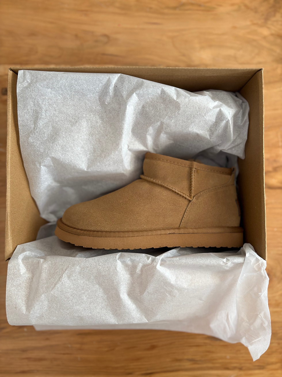 Miniatura: BOTA CORTA CUERO NATURAL ~CASTAÑA~