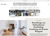 Webseite interiormagazin.com, archpublica, Stuttgart