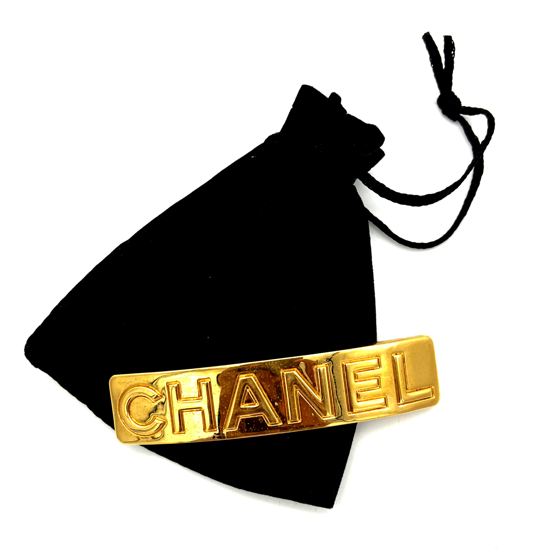 Chanel Gold Hair Clip — pre-loved Chanel at The Handbag Room Australia