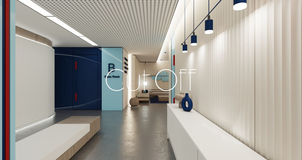 Dentist Academy Dentist Waiting Area Design, Cozy Minimalist