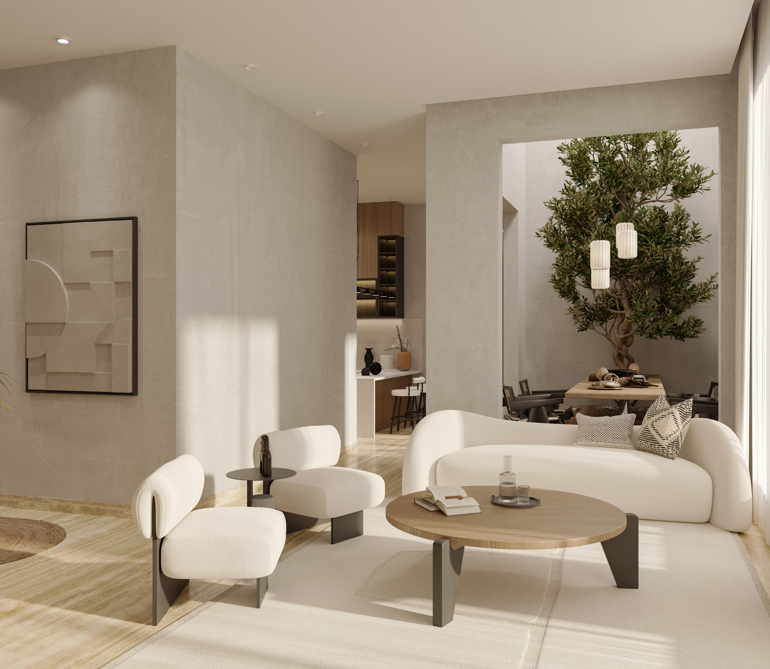 Image showcasing Green Tropical Apartment | CutOff
