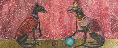Print - Two Dogs, Two Balls | Seven Fables
