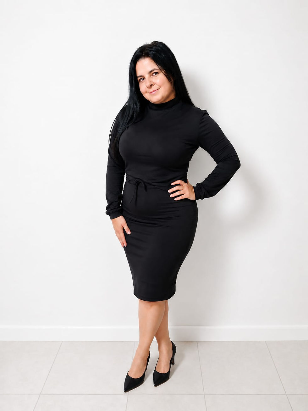 Miniatura: Vestido Moletinho Sandra – Conforto, Elegância e Estilo para o Dia a Dia