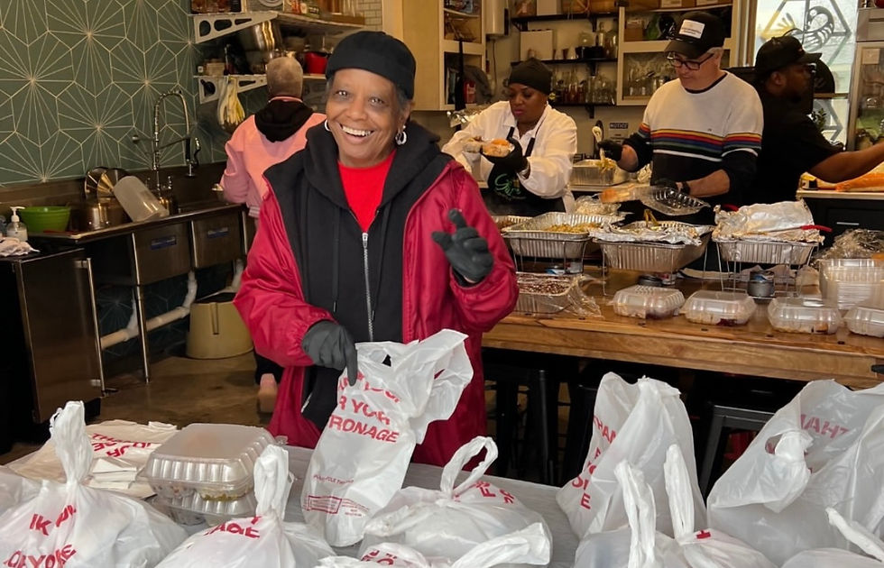 Eye-level view of a colorful food truck serving gourmet tacos