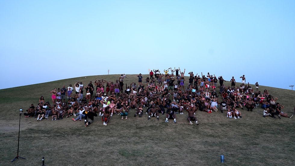 Eye-level view of a vibrant local market showcasing various handmade goods