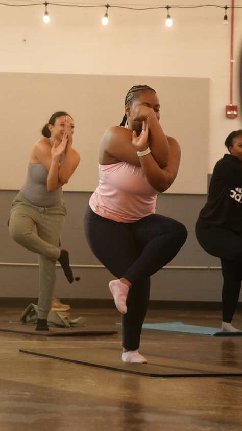 Indy Black Professionals Stretch & Socialize at The AMP at 16 Tech