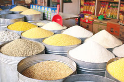 Flour and grains