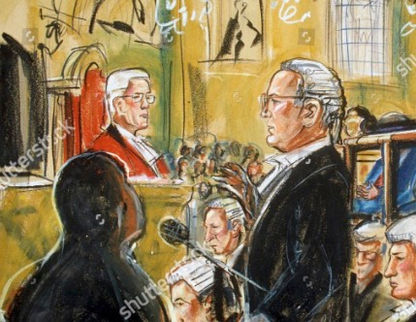 Advocate addressing judge on behalf of his client