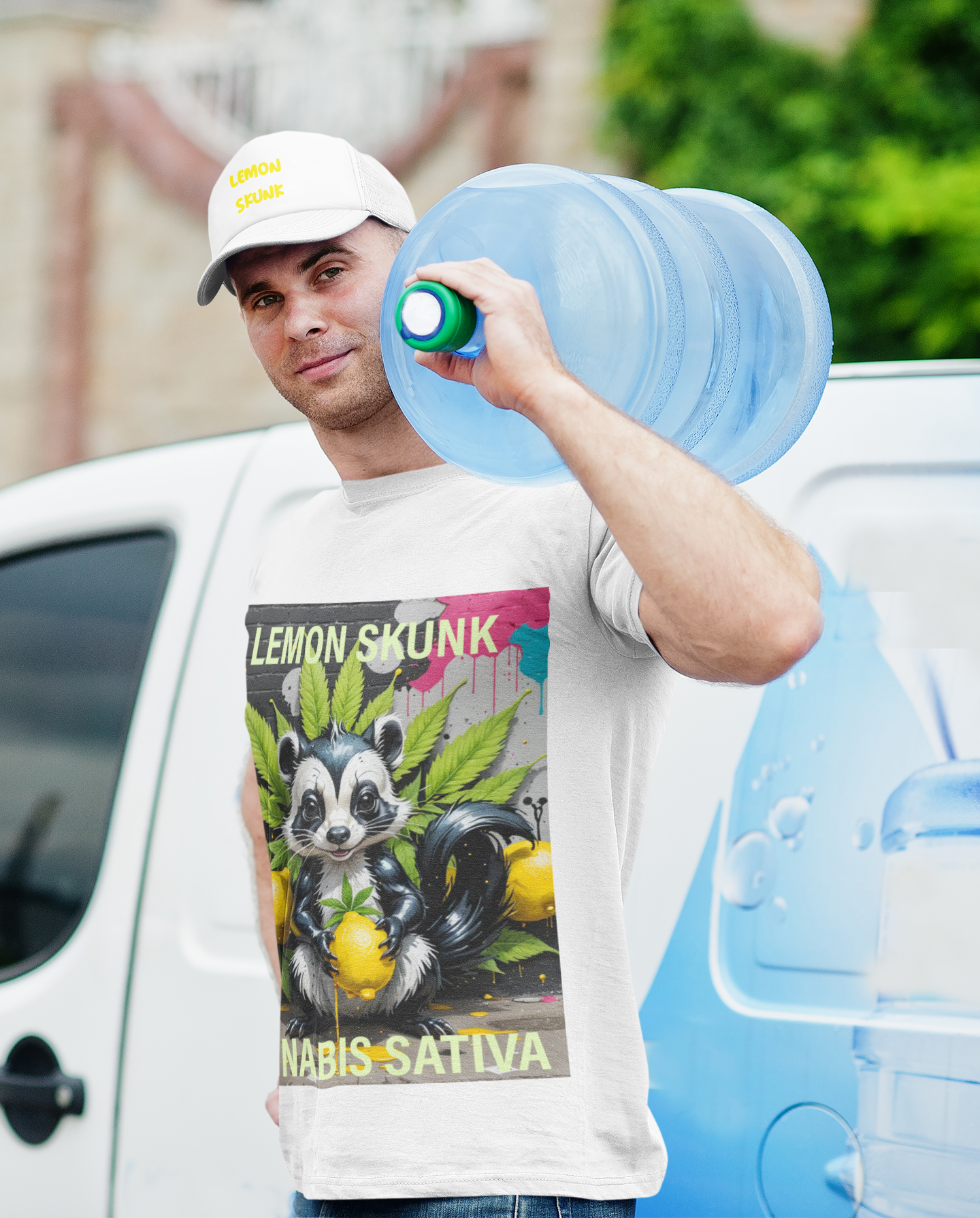 TRUTH NO BOOF© Lemon Skunk Foam trucker hat