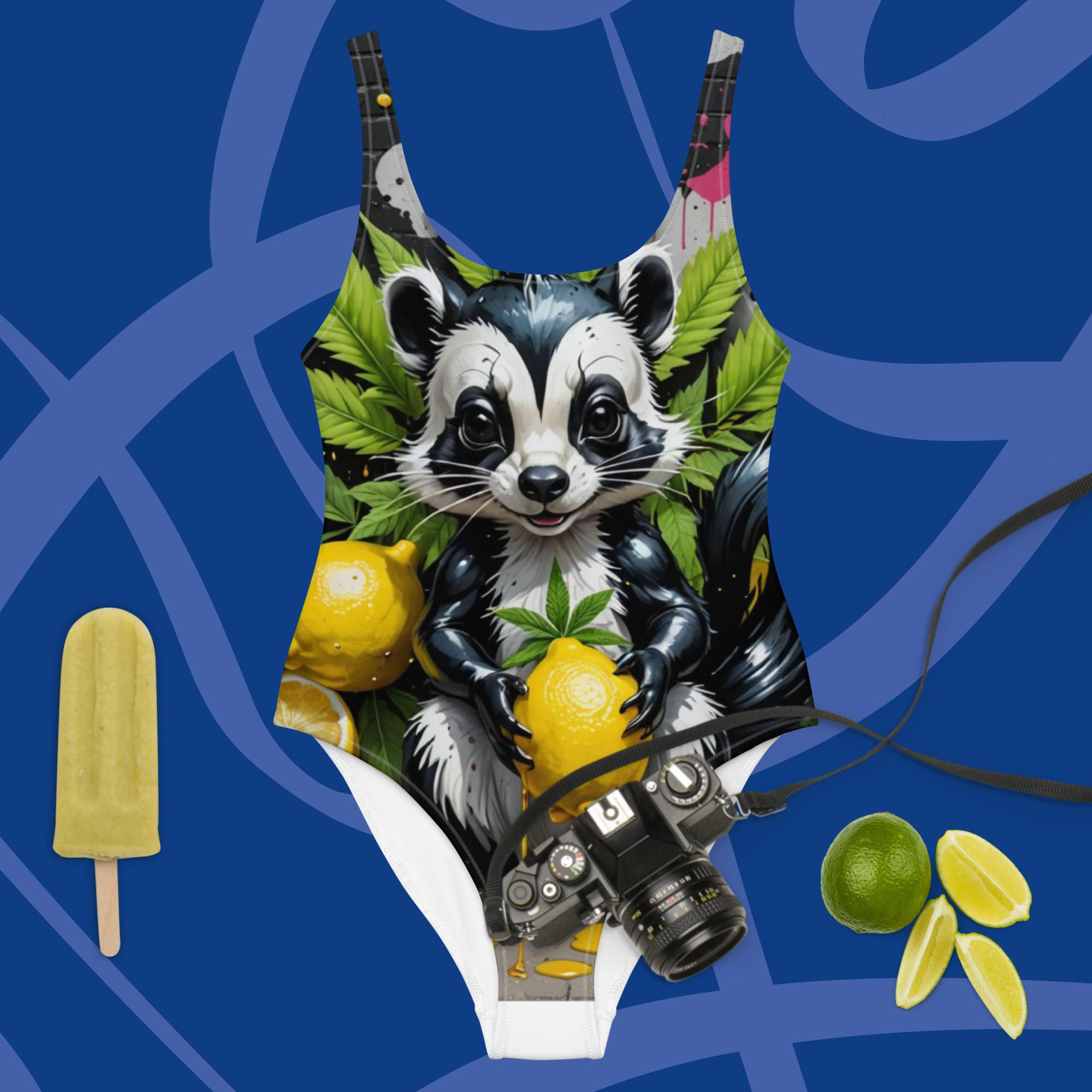 TRUTH NO BOOF© Lemon Skunk One-Piece Swimsuit