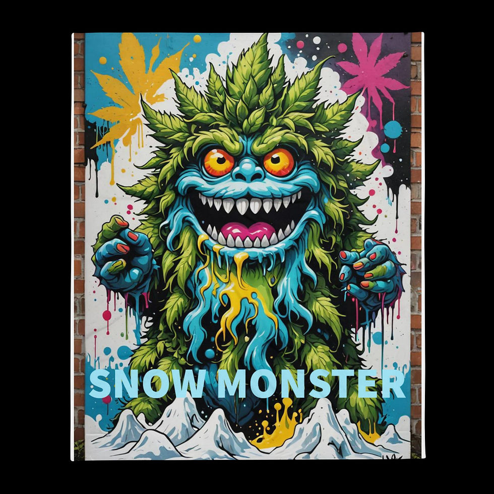 TRUTH NO BOOF™ Snow Monster Throw Blanket