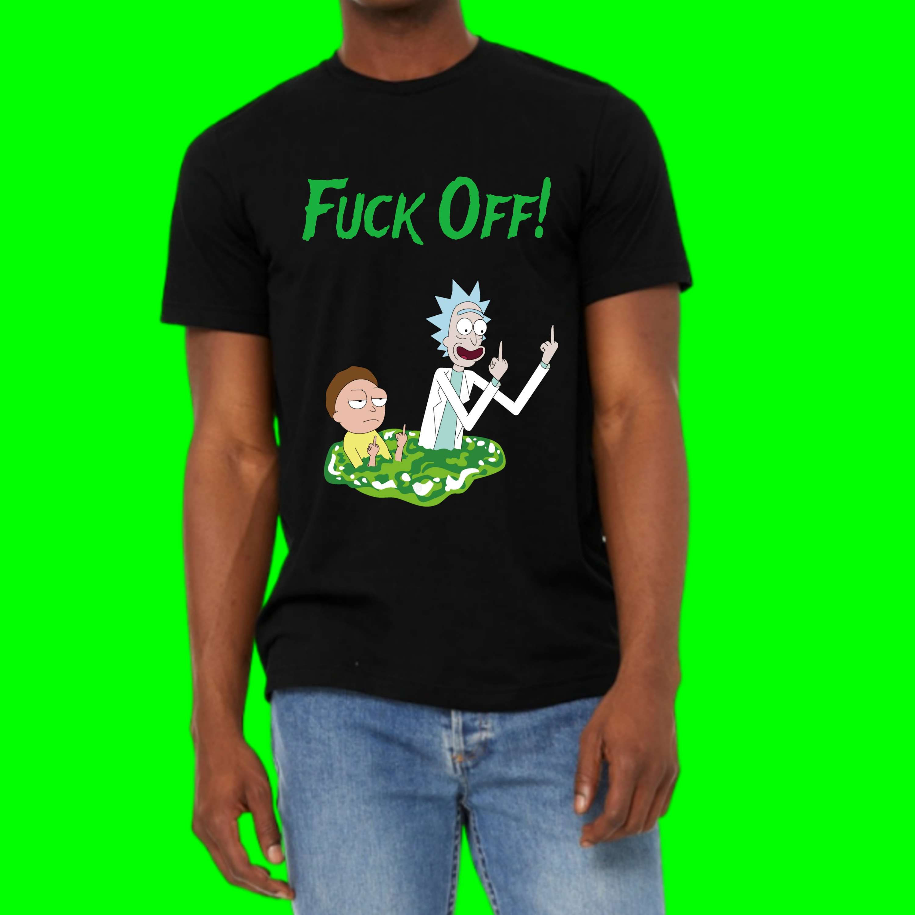 Rick & Morty f off tshirt