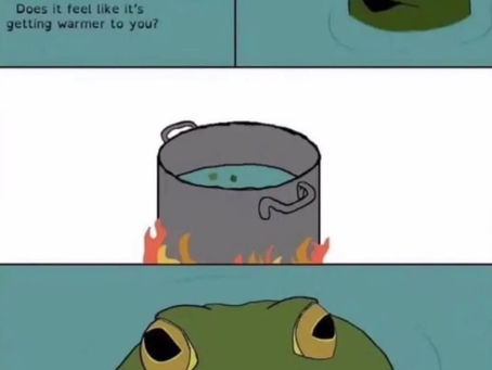 We Are Being Boiled Alive - But Please Be Nice As You Die!!!!