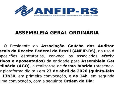 DIRETORIA CONVOCA ASSEMBLEIAS PARA O DIA 23 DE ABRIL