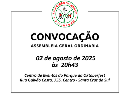ASSEMBLEIA GERAL ORDINÁRIA