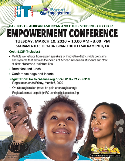 2020_CAAASA_PARENT EMPOWERMENT_CONFERENC