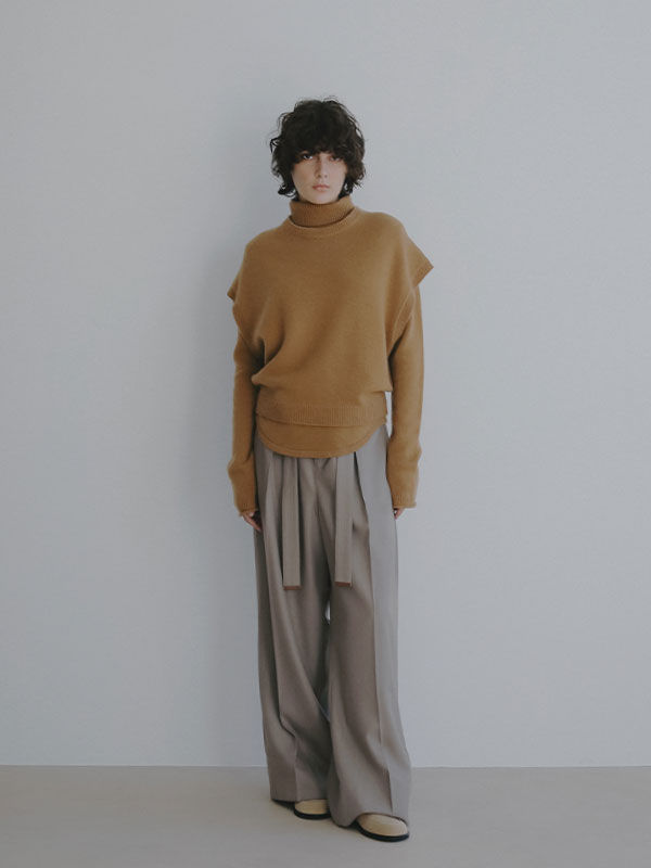 サムネイル： ウールカシミヤスリーブレスニットプルオーバー（ETRE TOKYO）