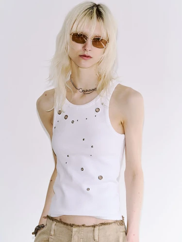 EYELET TANK TOP (JOSE MOON) | BELINDA