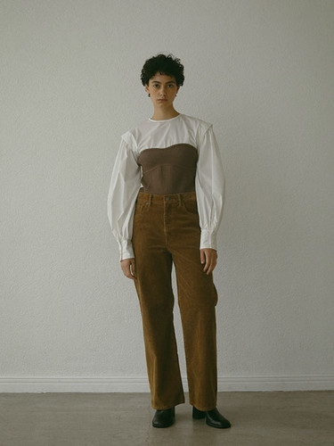 美品 ETRE TOKYO 24AW ニットビスチェボリュームスリーブブラウス ニットビスチェボリュームスリーブブラウス(ETRE TOKYO) | BELINDA
