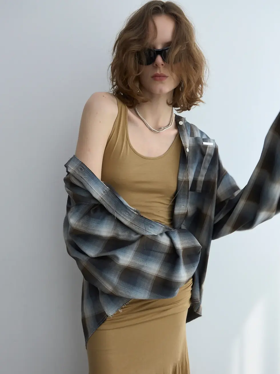 サムネイル： HOODIE CHECK SHIRT（JOSE MOON）