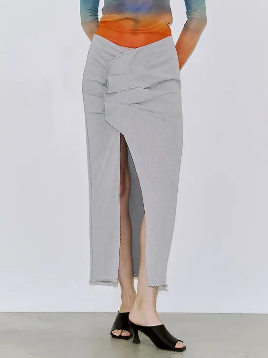 ASYMMETRY CUT SKIRT (JOSE MOON) | BELINDA