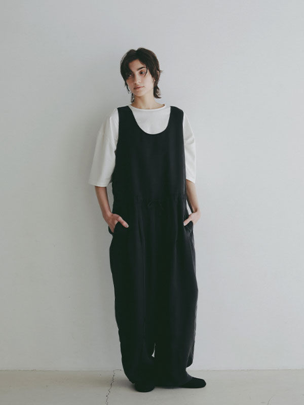 クルーネックキュプラタンクオールインワン(ETRE TOKYO)