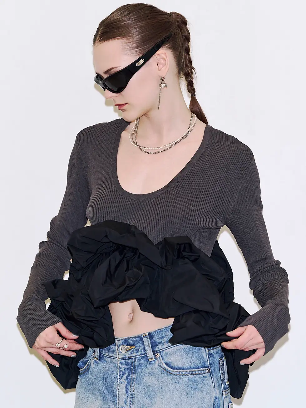 サムネイル： BALLOON FRILL KNIT (JOSE MOON)