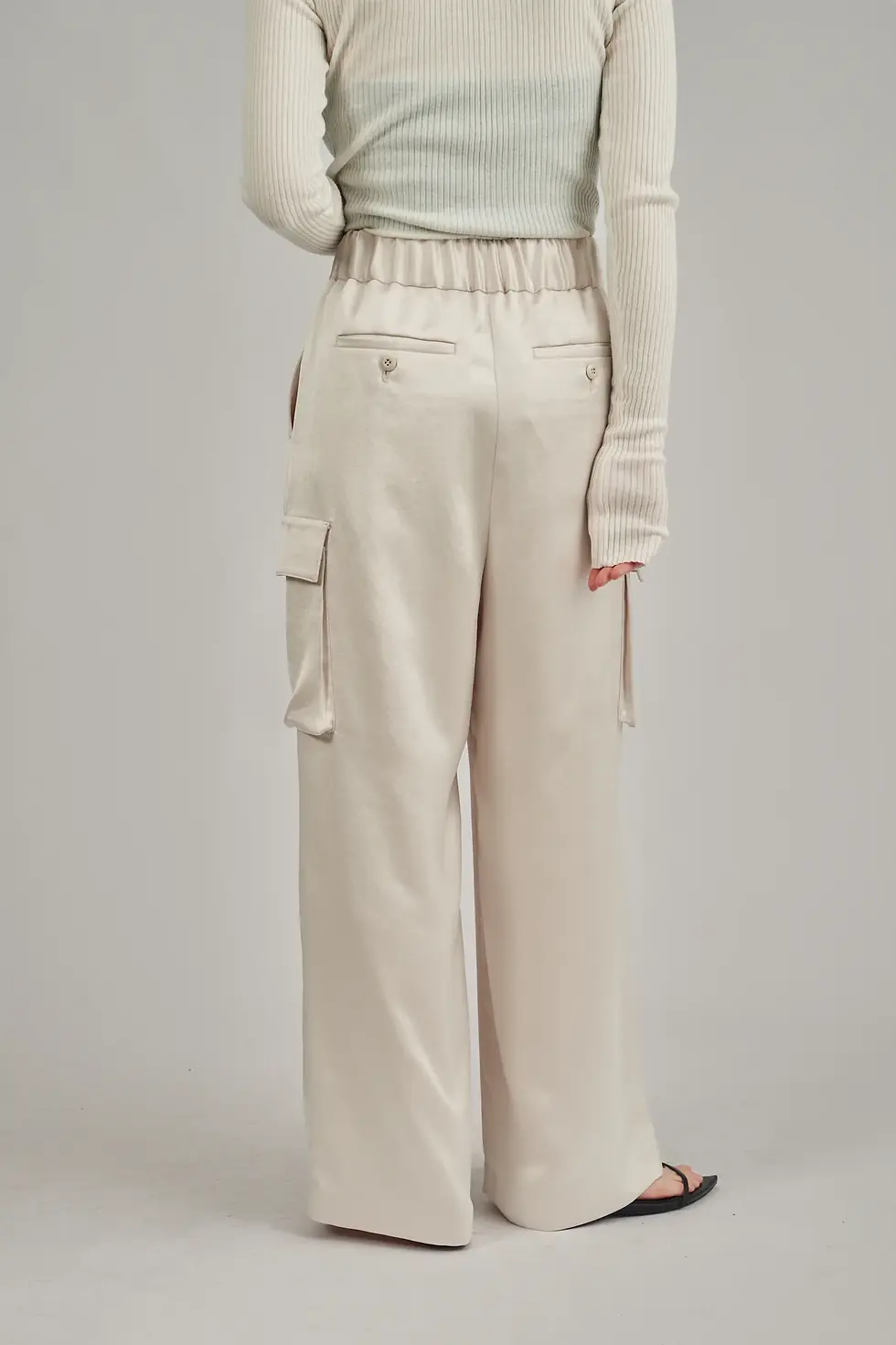 サムネイル： satin cargo pants (louren)