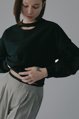 MOON SLIT SWEAT TOPS（MANOF） | BELINDA