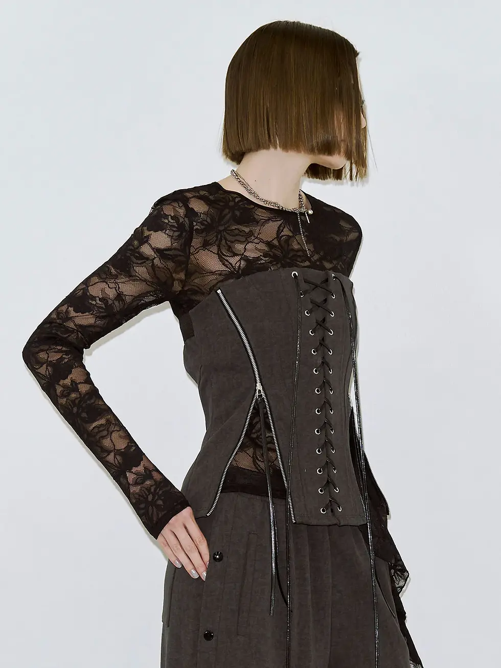 サムネイル： LACEUP SWEAT BUSTIER (JOSE MOON)