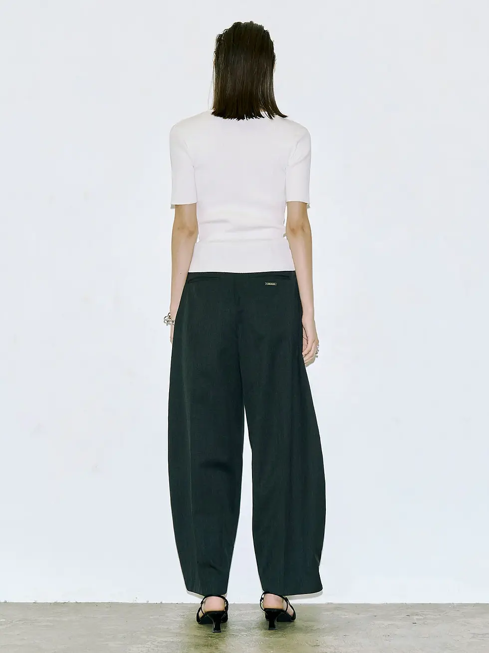 サムネイル： HALF SLEEVE RIB KNIT (JOSE MOON)