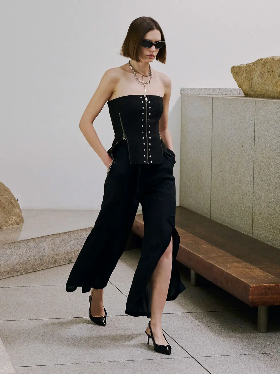 サムネイル： SHEER CUTTING PANTS (JOSE MOON)