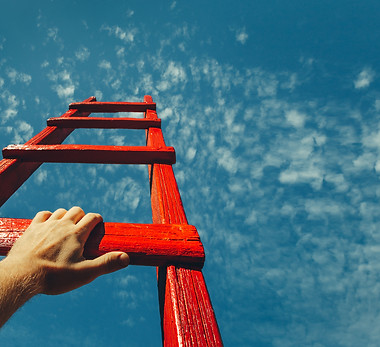 Ladder symbolizing steps towards a goal