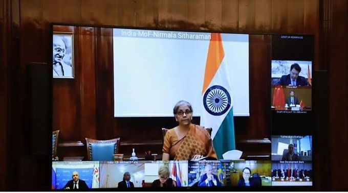 FM Sitharaman attends 1st BRICS Finance Ministers and Central Bank Governors Meeting