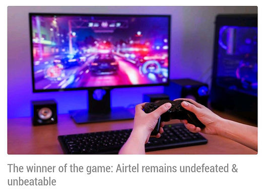 Airtel dominates in gaming, download speed