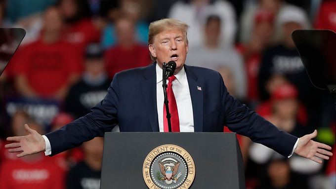 Trump hails virus treatment, says he's ready to do rallies