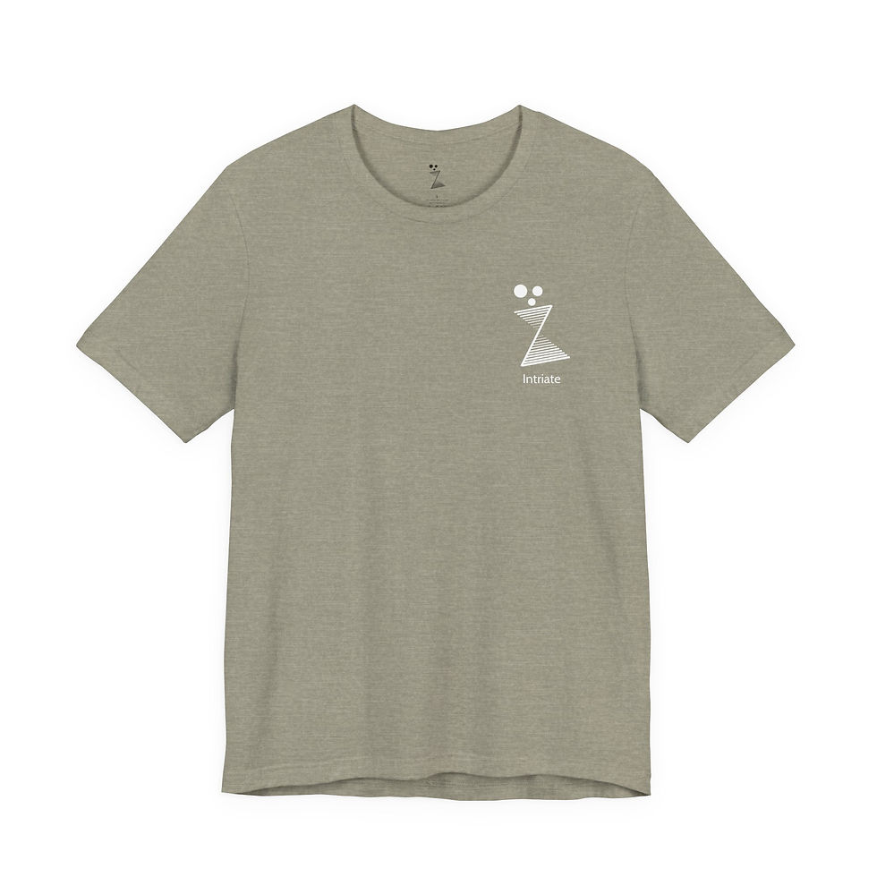 Thumbnail: Intriate White Logo Unisex Jersey Short Sleeve Tee