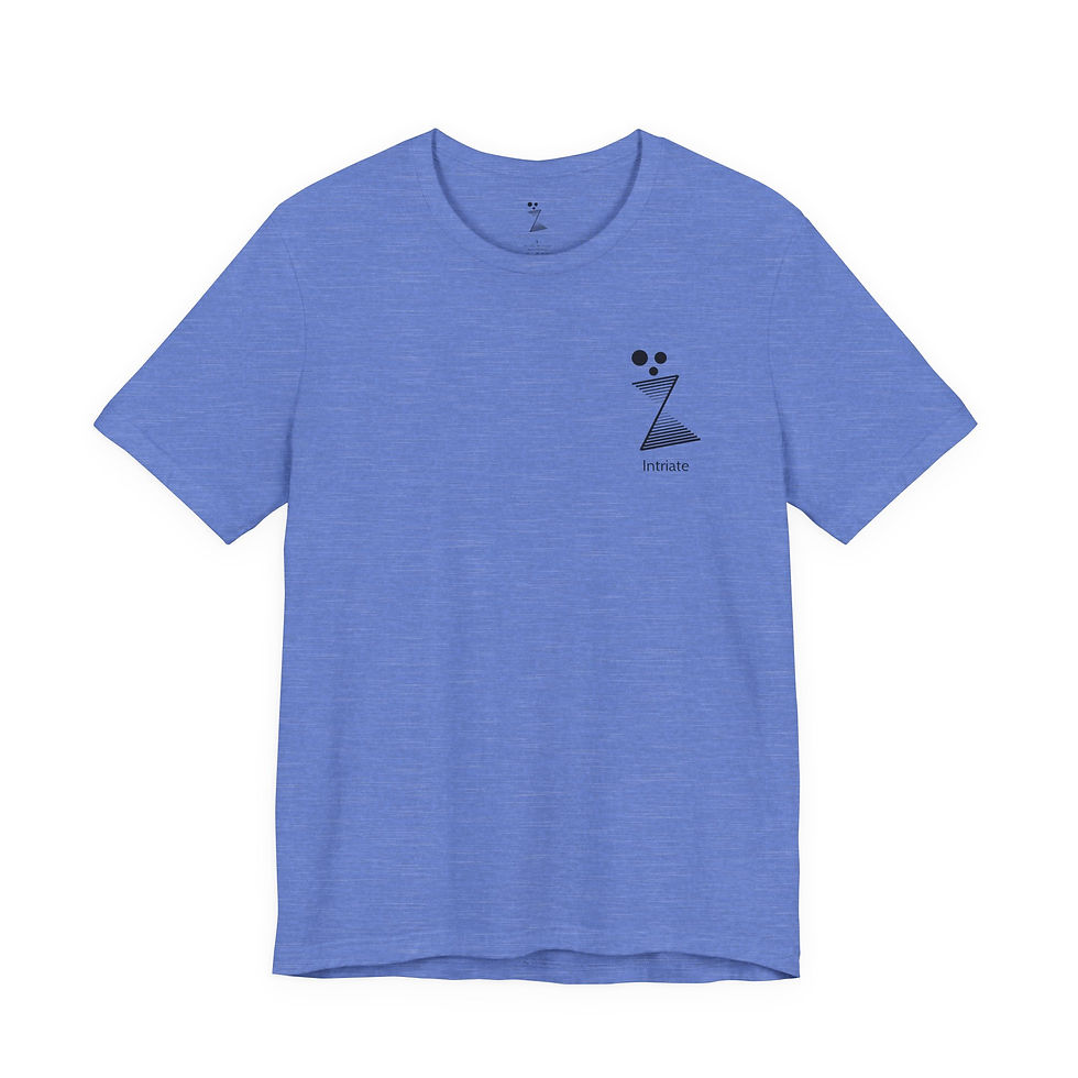 Thumbnail: Intriate Black Logo Unisex Jersey Short Sleeve Tee