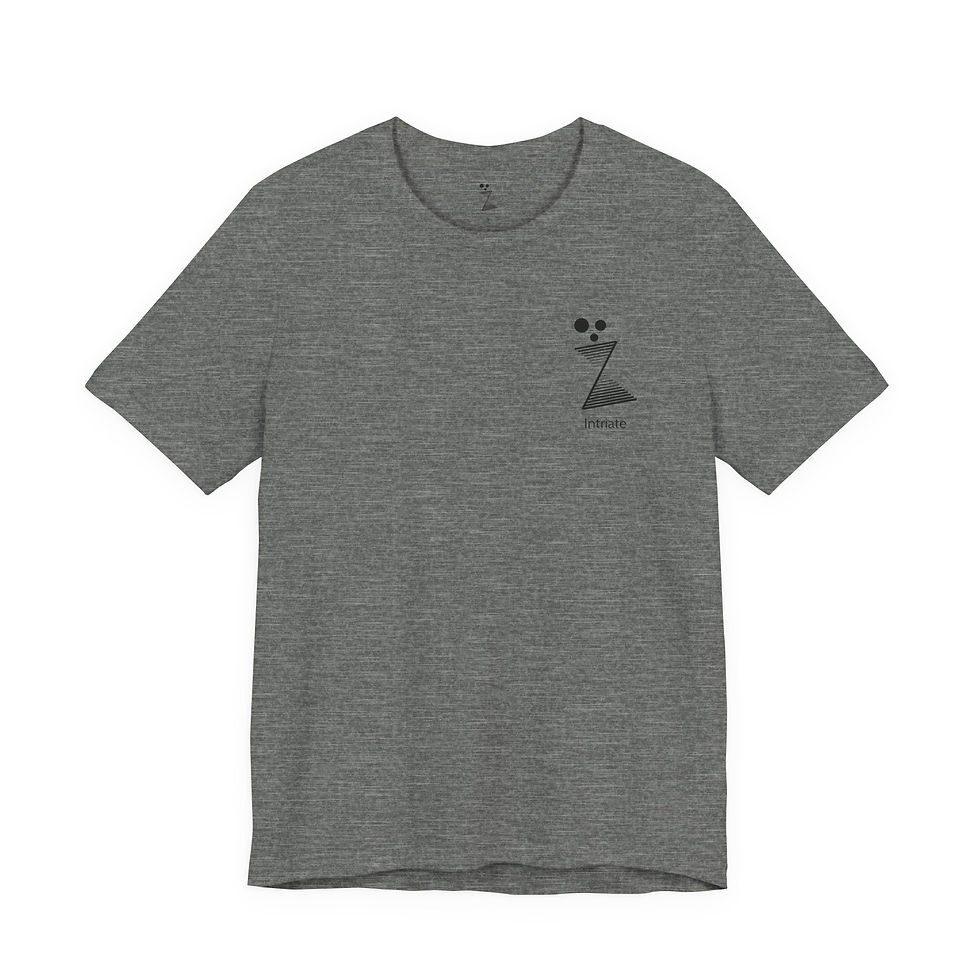 Thumbnail: Intriate Black Logo Unisex Jersey Short Sleeve Tee