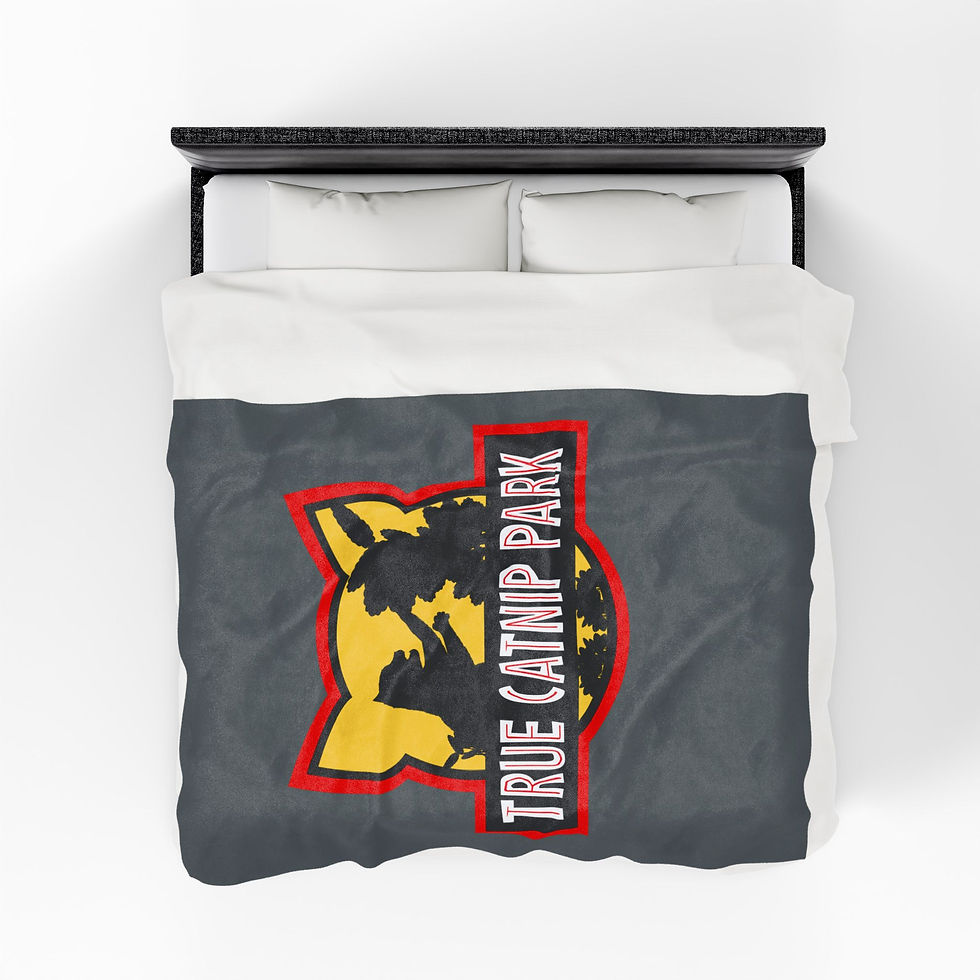 Thumbnail: True Catnip Park Logo Velveteen Plush Blanket