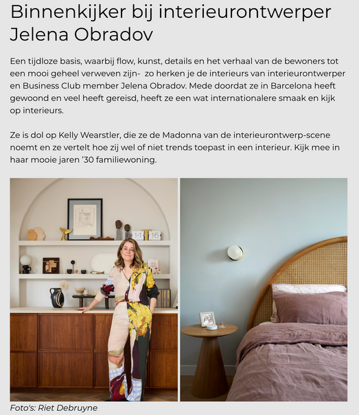 publicatie De Interieurclub Obradov Studio interieurfotografie portret interieur design