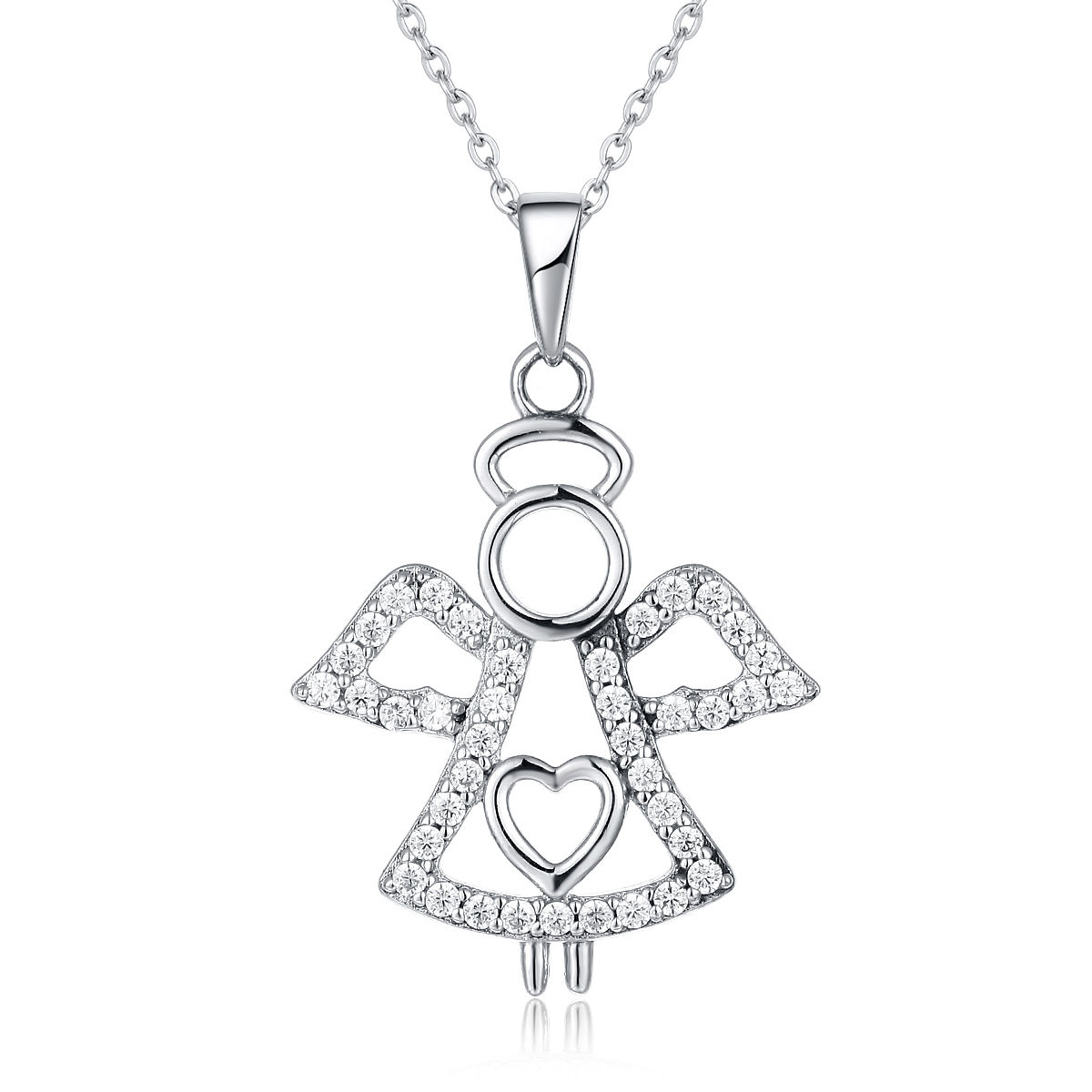 952純銀高級仿鑽天使鏈咀