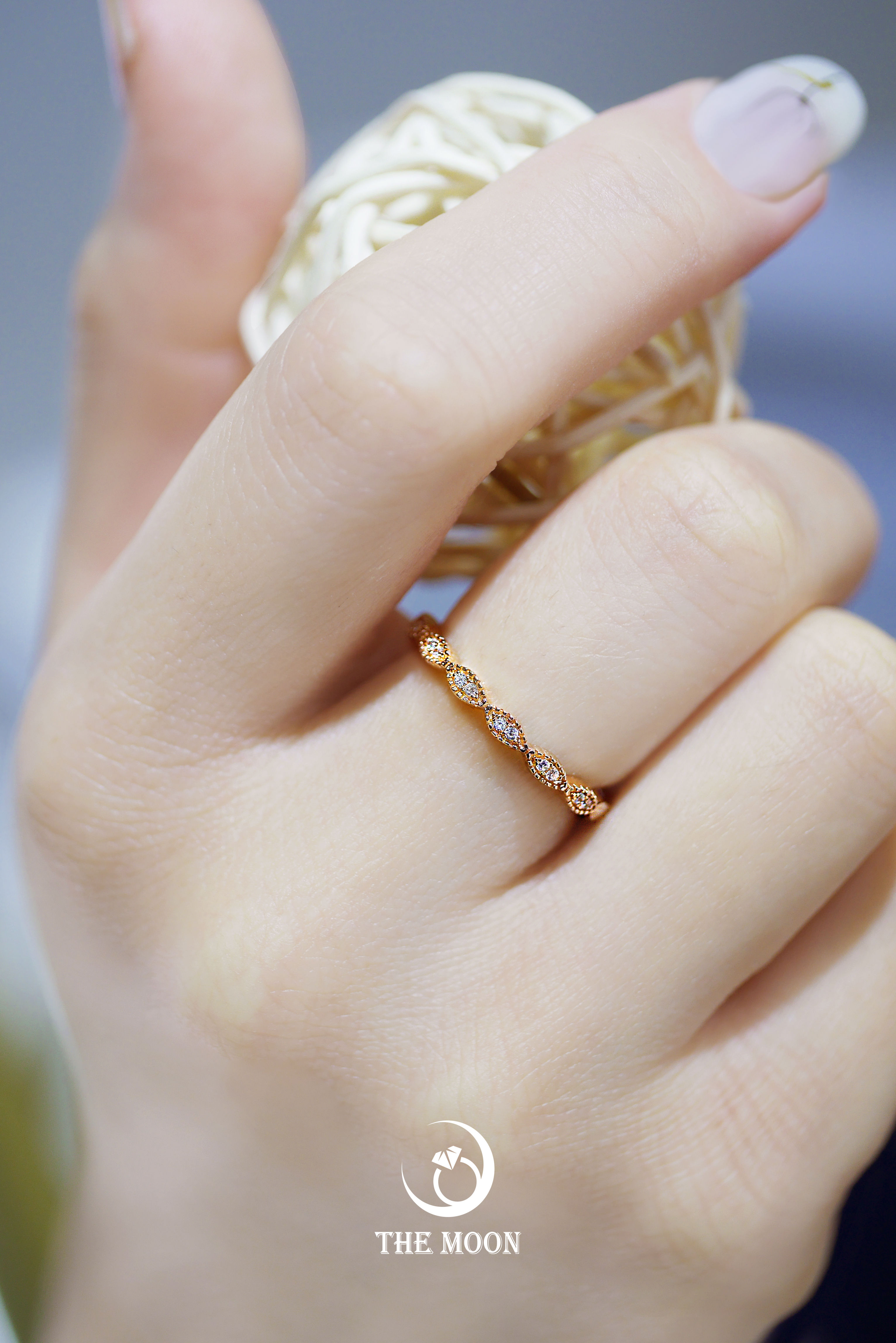 925純銀-半身條戒