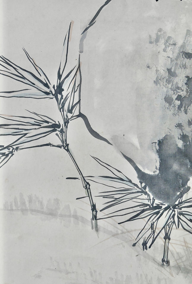 松林桂月の梅竹鳩図掛軸, Hanging scrolls