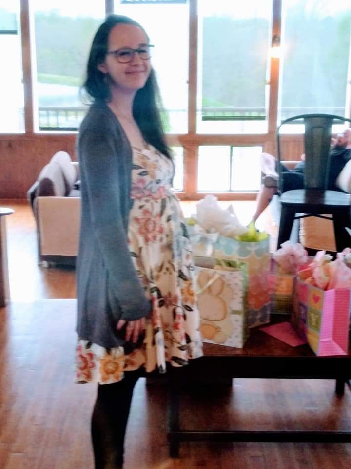 Me, March 2020 pregnant with Josephine