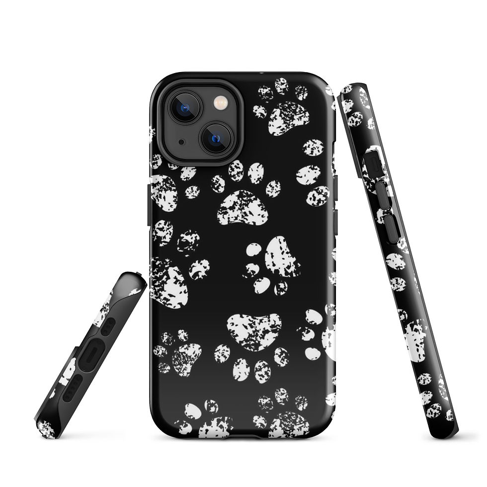 Thumbnail: Tough Paws Black Cat iPhone Case