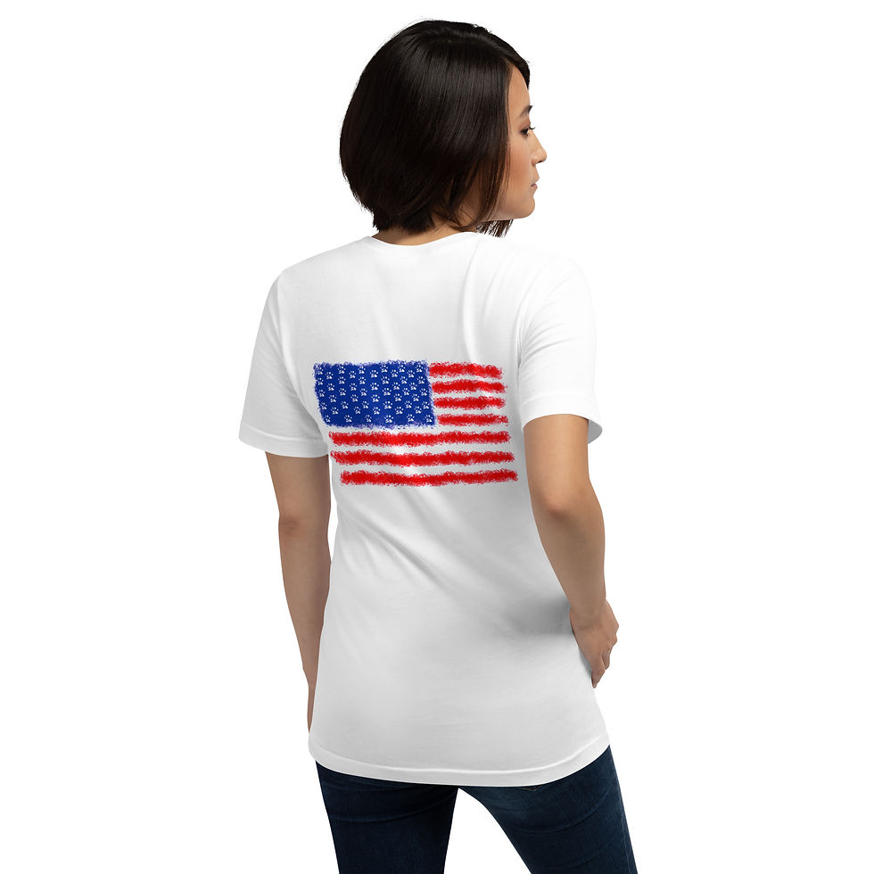 Thumbnail: Unisex Pawsitive USA Tee