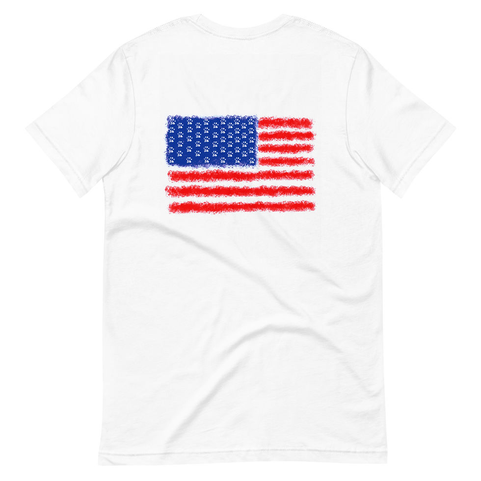 Thumbnail: Unisex Pawsitive USA Tee